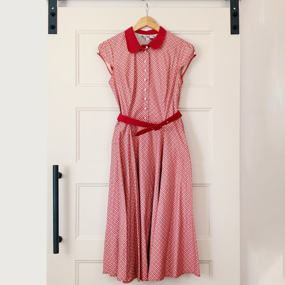 Miss Candyfloss Red Plaid Dress